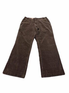 90s/Y2K Vintage Erika & Co Corduroy Flare Pants (Chocolate Brown) Size 14